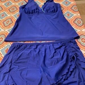 Like New Tankini with Skirt Bottom